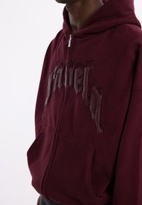 FAVELA AVES FRONTZIP - Φούτερ με κουκούλα - bordeaux