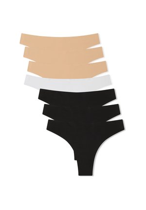 BRASILIANA UNITA 7 PACK - Perizoma - 2x Black, 1x White, 1x Nude, 1x Blue, 1x Chocolate, 1x Lilac