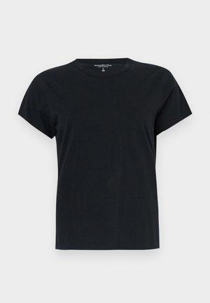 Abercrombie & Fitch Essential Polished Body-Skimming Tuckable Tee - Basic T-shirt - black beauty