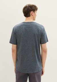 TOM TAILOR DENIM OPEN EDGE MELANGE - T-shirt basic - sky captain blue