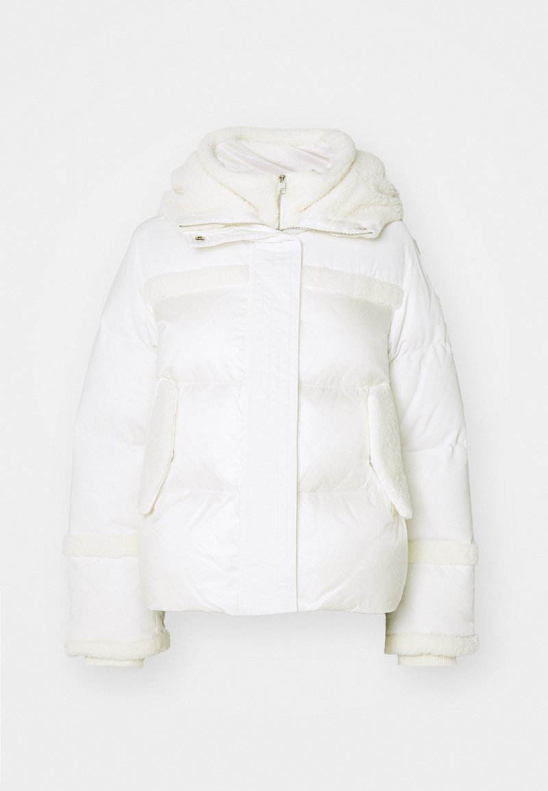 Boss Gewatteerde jas crème