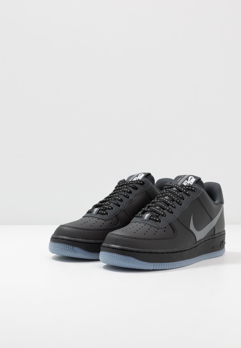 Nike Sportswear Air Force 1 07 Lv8 Sneakers Laag Black Silver Lilac Anthracite White Zwart Zalando Nl