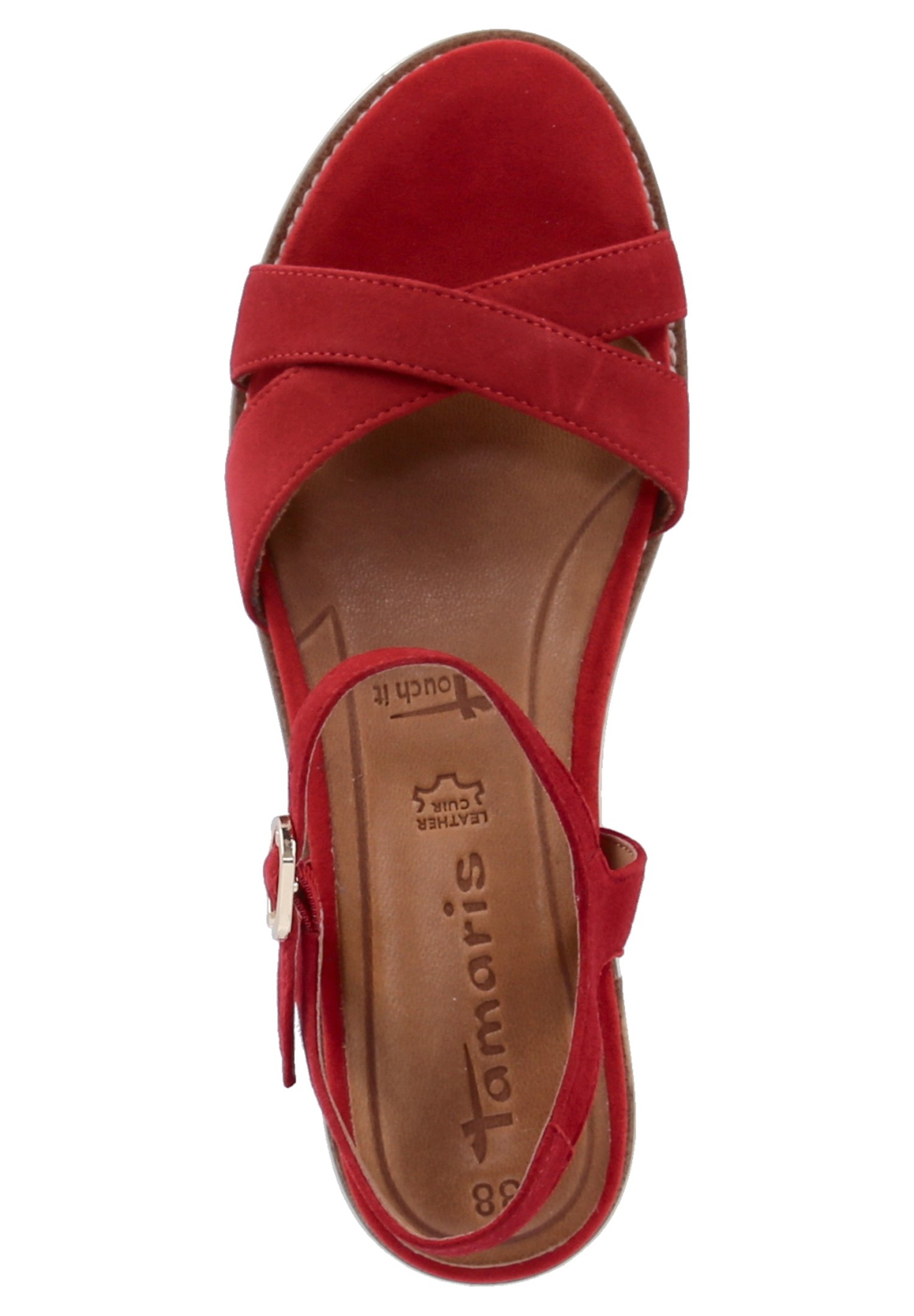 Tamaris Sandalen met sleehak - rot/Rood - Zalando.nl