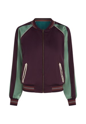 King Louie, BOMBER JACKET DUSK SATIN - Bomberjacks - grape red