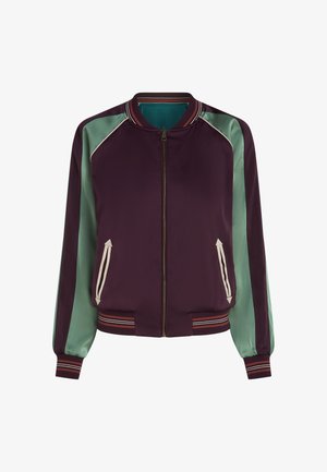 King Louie, BOMBER JACKET DUSK SATIN - Bomberjacks - grape red