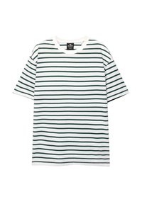 STRIPED  - Potiskana majica - green