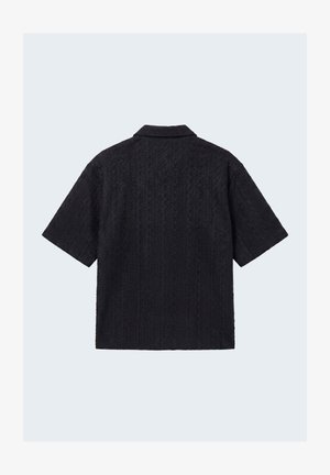 Project X Paris, CHEMISE BRODÉE AJOURÉE AVEC FLEUR - Chemise - noir