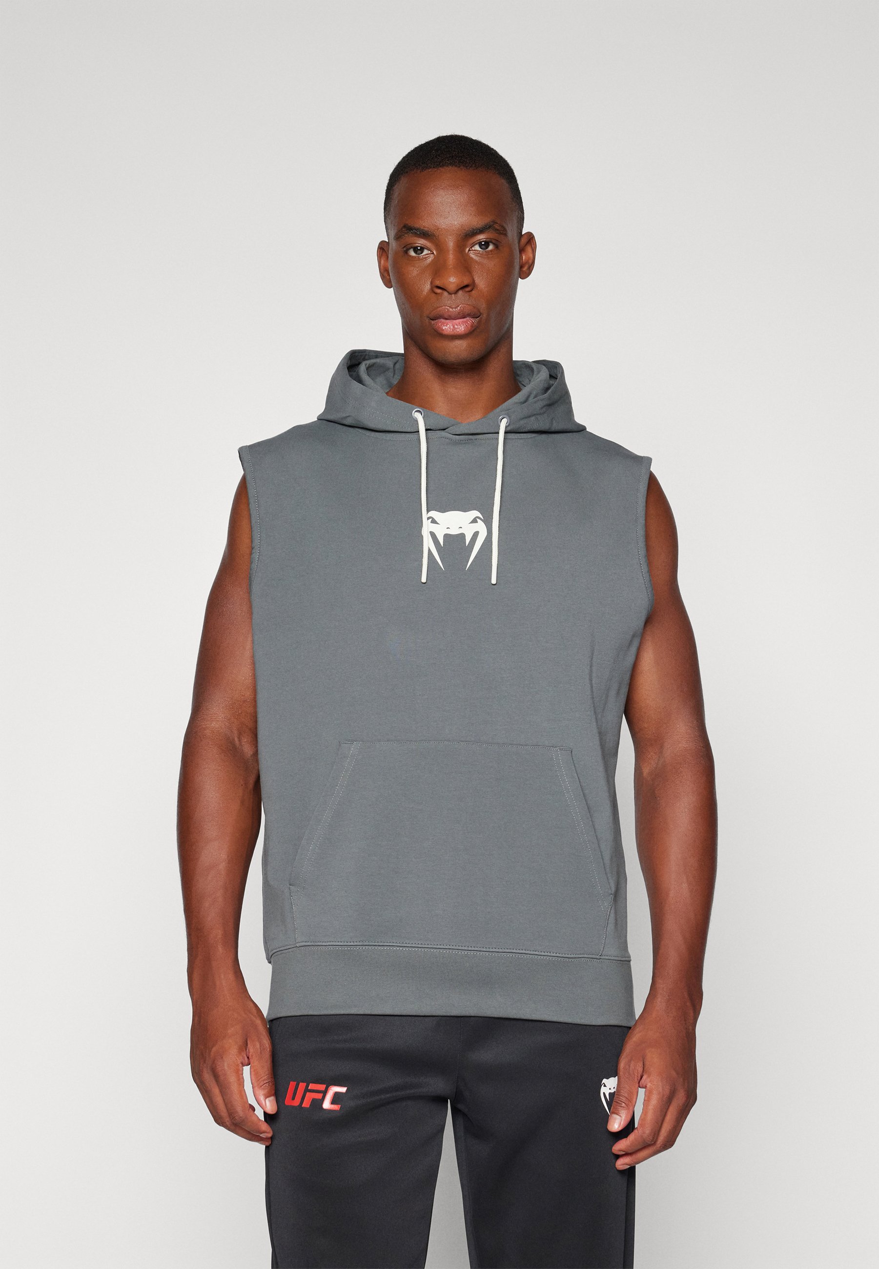 Venum SPARRING SLEEVELESS HOODIES - Hoodie - storm grey/grey