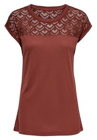 ONLNICOLE LIFE MIX - T-shirt - bas - cognac