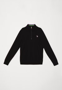 MENS ZIP NECK - Πουλόβερ - blacks