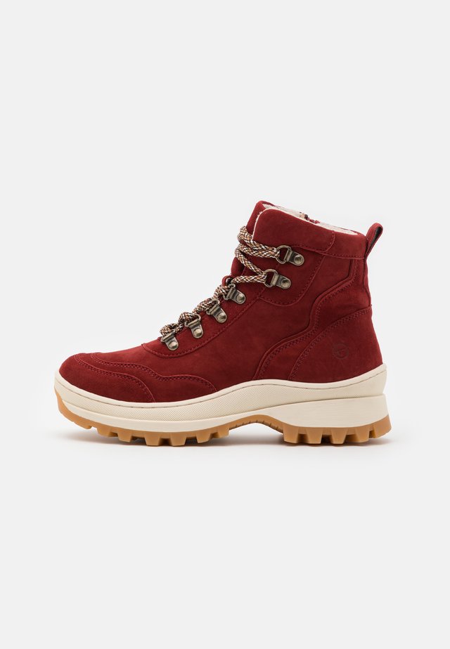 Schnürstiefelette - ruby