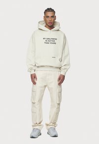 Pegador LOBOS BOXY HOODIE - Sweatshirt - washed salty cream