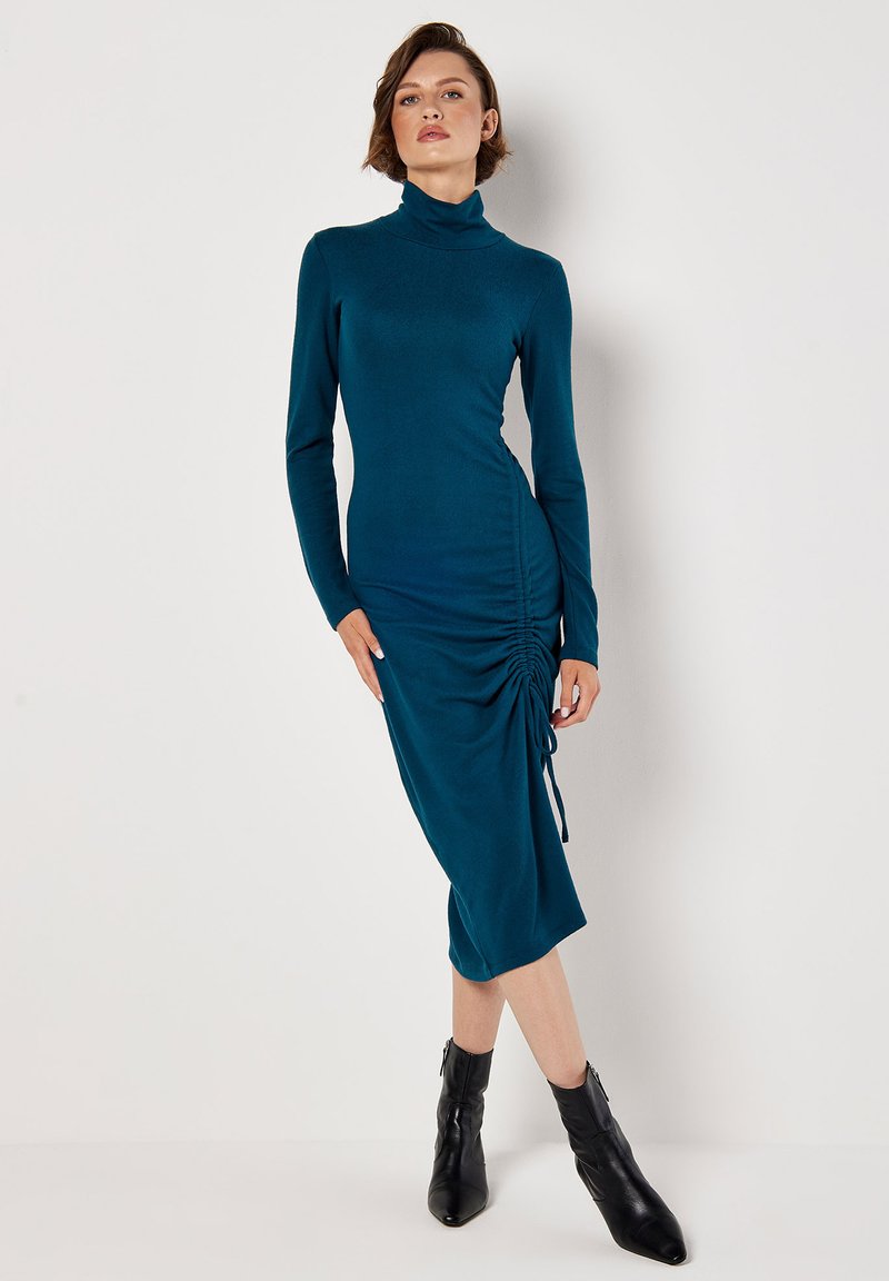 Apricot Gebreide jurk petrol