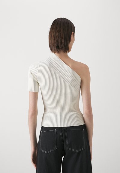 AERON SHORT SLEEVED - Marškinėliai su spaudiniu - creme