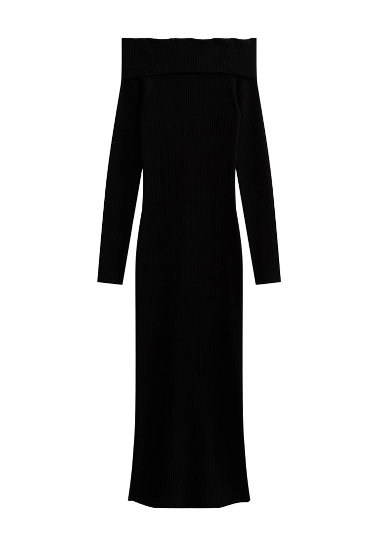 New Look Gebreide jurk zwart