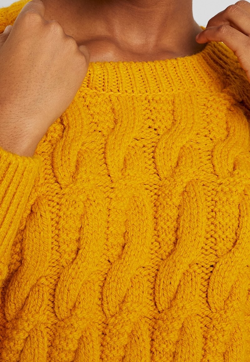 Pull Superdry Grosse Maille Bleu - Taille L - Occasion Très Bon État - Idéal Pour Look Décontracté