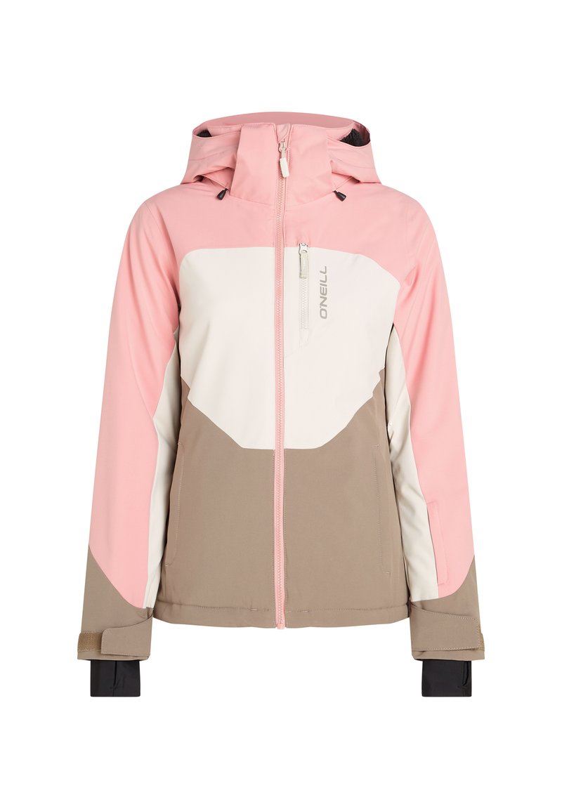 Lycra O'Neill Ragazza Rosa Pastello Con Stampa - Collo Alto, Maniche Corte, 79% Poliestere 12% Elastan