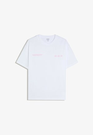 Bershka, KLIMT PRINT - TSHIRT - T-shirt imprimé - white