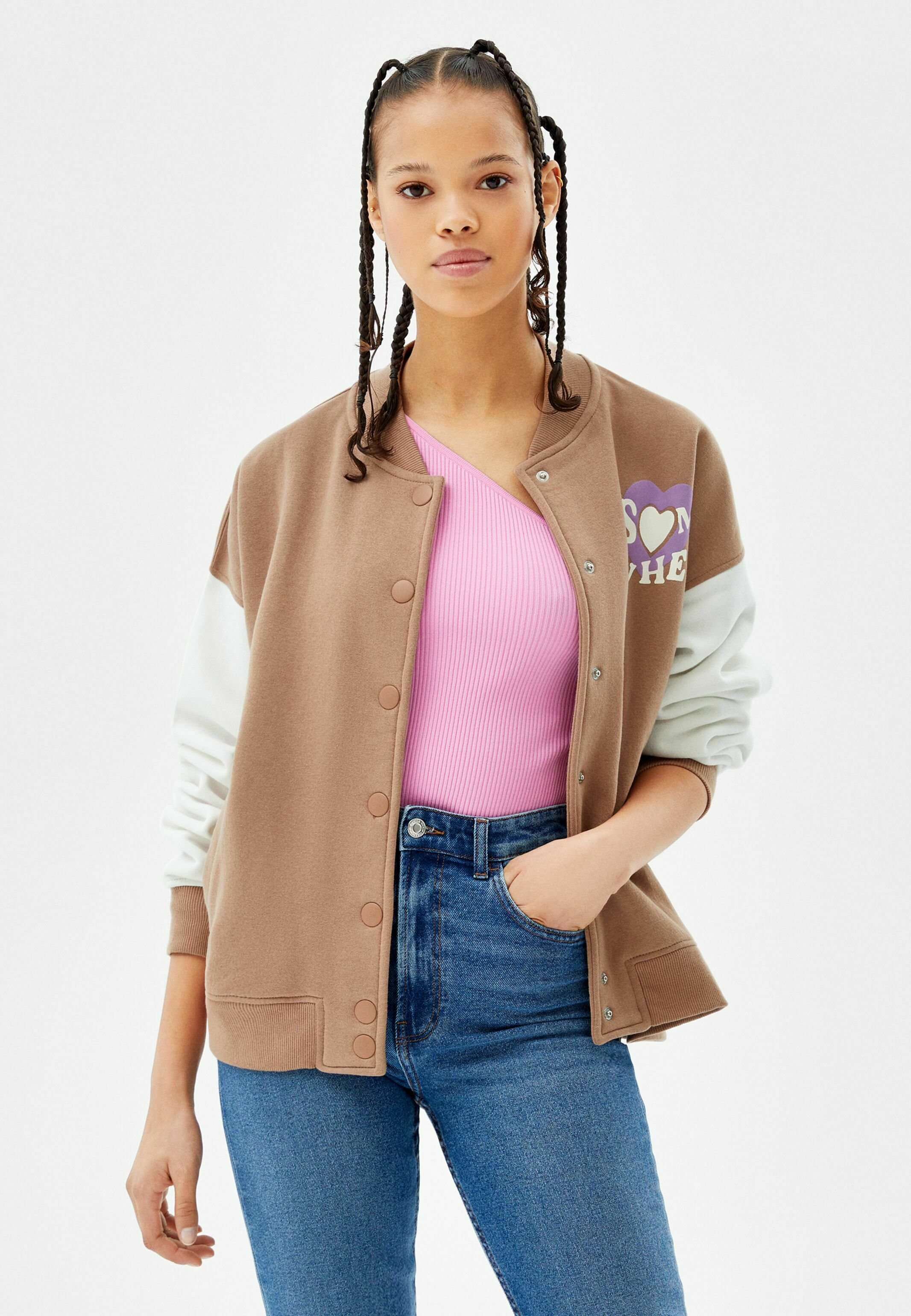 Bershka Giubbotto Bomber - camel/sabbia - Zalando.it