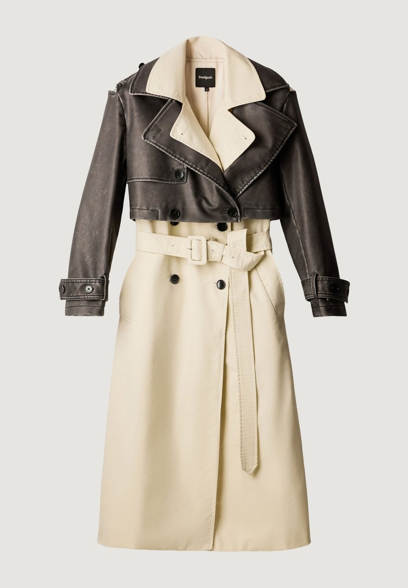 Desigual CHAQ DUOLO - Trench - sour cream/blanc - ZALANDO.FR