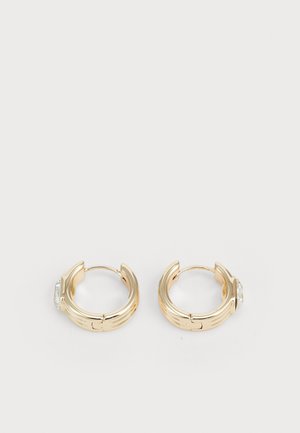 RIBBED HOOP - Orecchini - gold-coloured