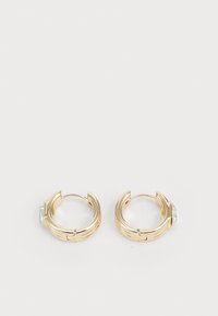 RIBBED HOOP - Fülbevalók - gold-coloured