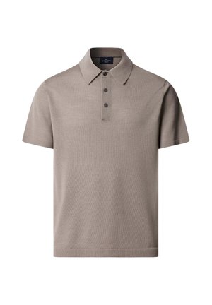 Hackett London, HACKETT LONDON POLO SHIRT MERINO SILK SS POLO - Poloshirt - natural beige