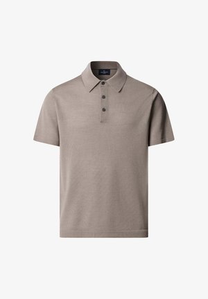Hackett London, HACKETT LONDON POLO SHIRT MERINO SILK SS POLO - Poloshirt - natural beige