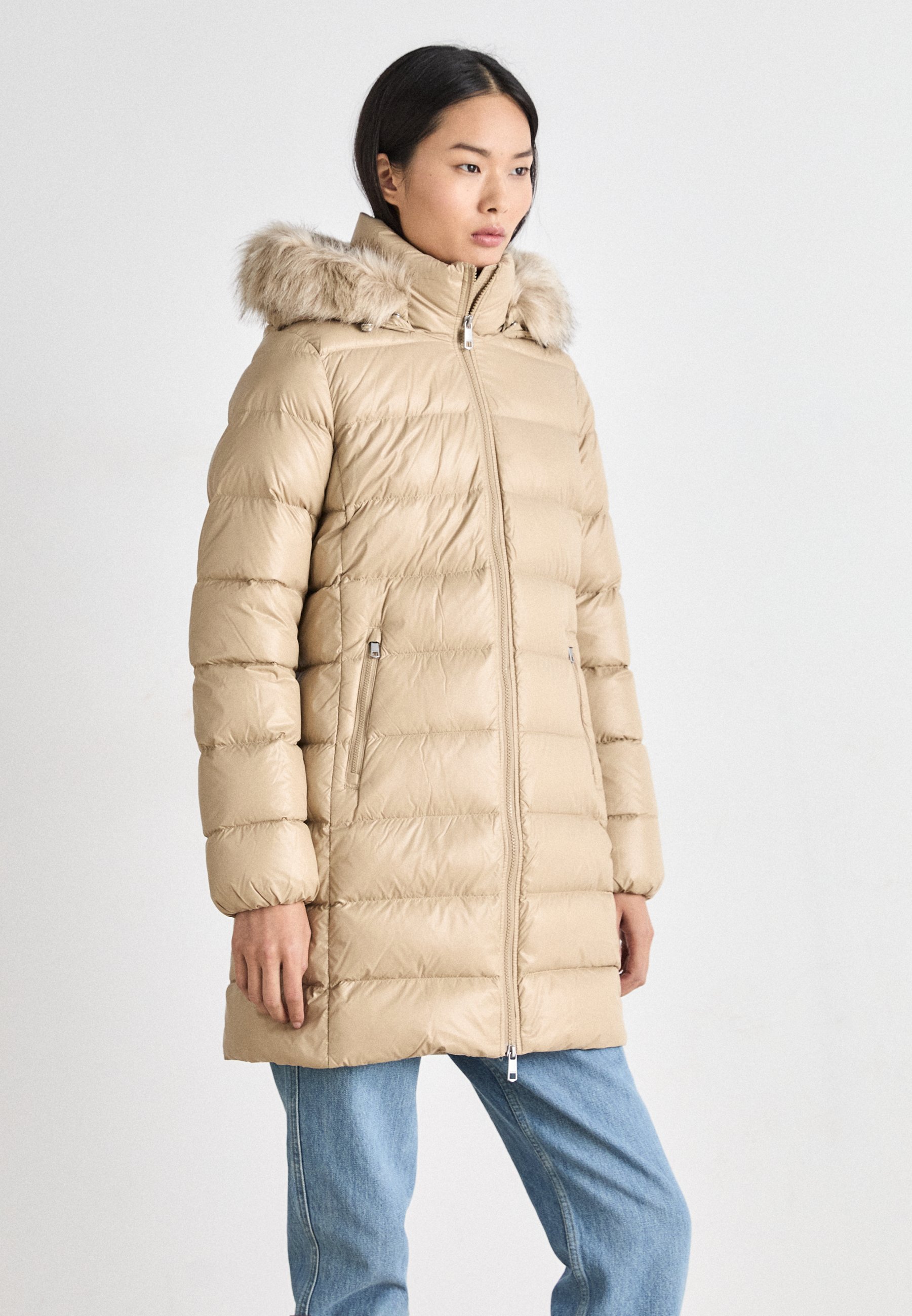 Alaska Puffer Down Jacket Tommy Hilfiger Jacke Creme Tommy