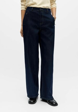 Jean large - dark blue denim