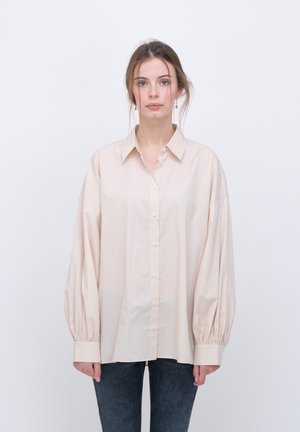 Button-down blouse - beige