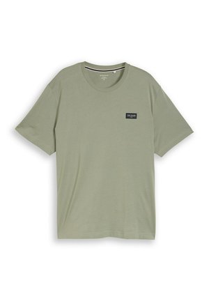 TOM TAILOR, PLUS SIZE - MIT LOGO-BADGE - T-shirt basic - greyish shadow olive