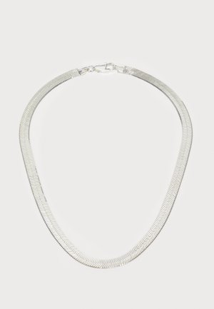 XL HERRINGBONE - Necklace - silver-coloured