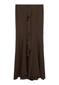 WITH RUFFLE DETAIL - Maxirock - brown