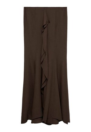 Mango WITH RUFFLE DETAIL - Maxirok - brown