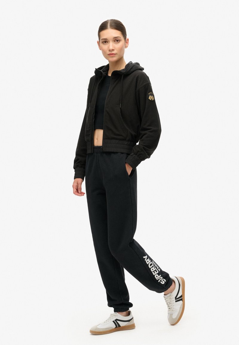 Superdry & Co Fleecejas zwart