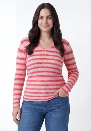 Strickpullover - multicolor rose