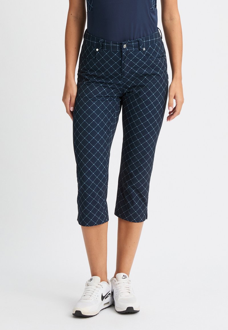 Röhnisch Pantaloncini 3/4 - micro r check navy