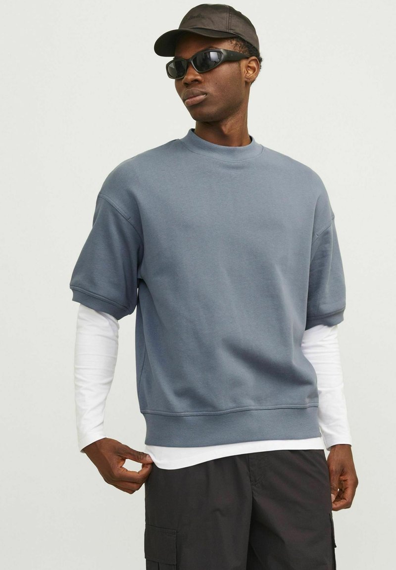 Jack & Jones MIT RUNDHALS - T-shirts basic - flint stone