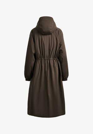 OYSHO, 10K THINDOWN® WATERPROOF SUPER EXTRA-LIGHT LONG PADDED JACKET - Manteau en duvet - brown