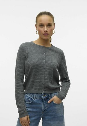 CARE - Adīta jaka - medium grey melange