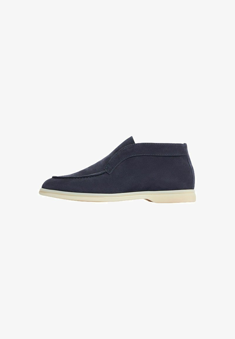 Scarosso LEONARDA SUEDE - Bottines compensées - blue - suede