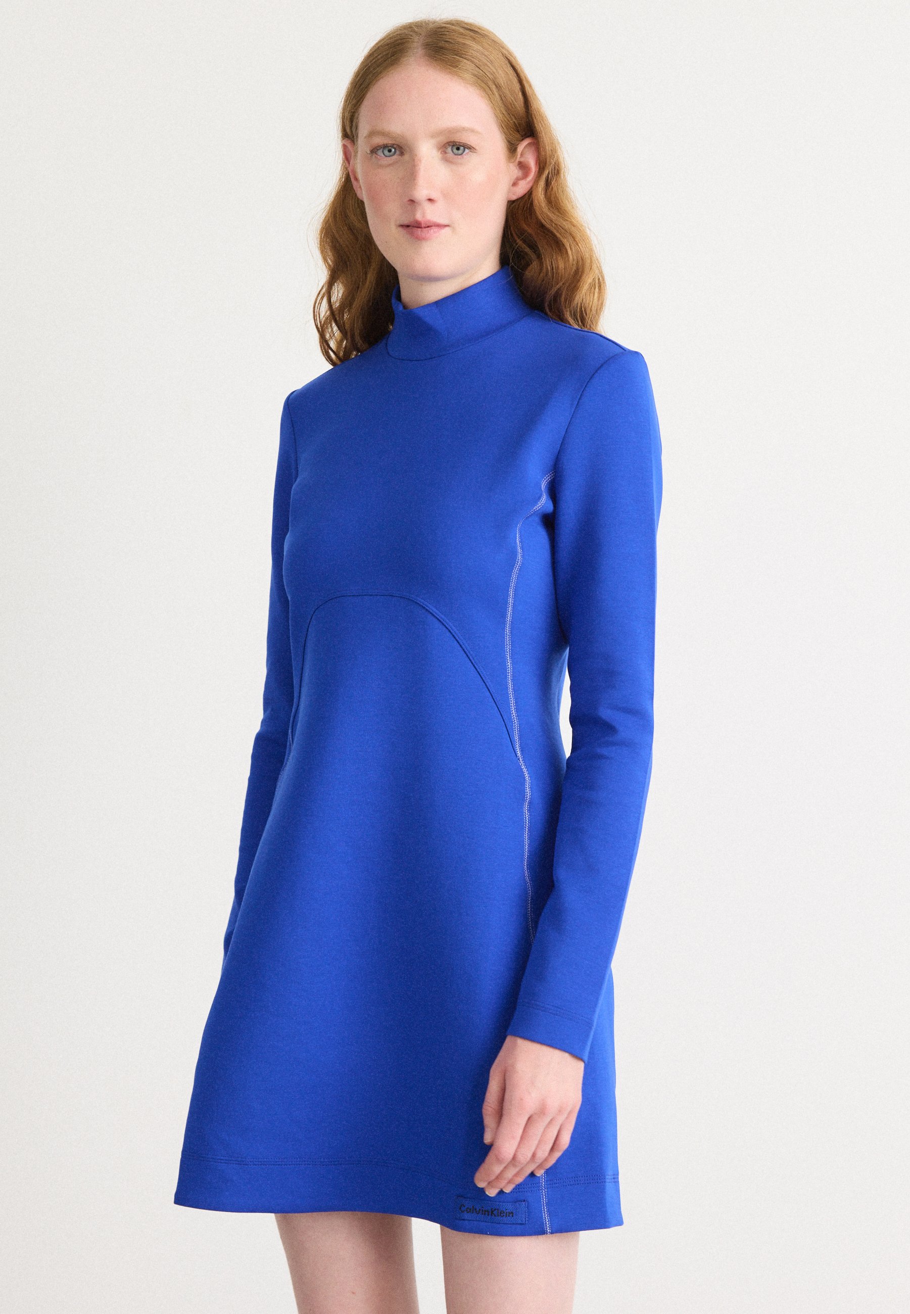 Calvin Klein Jeans FIT AND FLARE DRESS - Day dress - blue - Zalando.ie