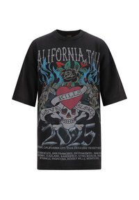 T-shirt con stampa - black
