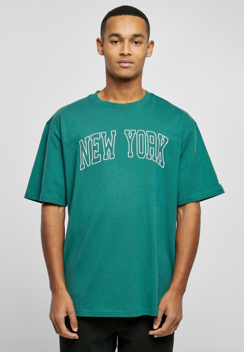 Starter NEW YORK - Marškinėliai su spaudiniu - darkfreshgreen