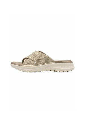 Mules - beige gold