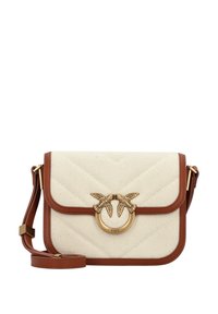 LOVE BOX MINI - Sac bandoulière - beige/marrone-antique gold
