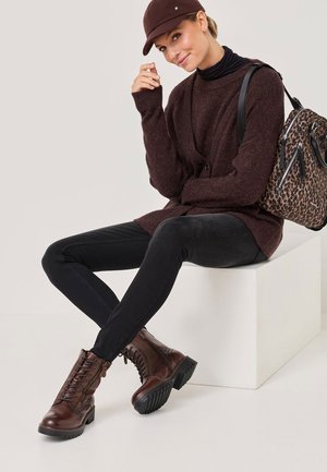 Tamaris Bottines à plateau - muscat leather