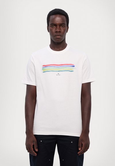 PS Paul Smith REGULAR FIT - T-shirt imprimé - white
