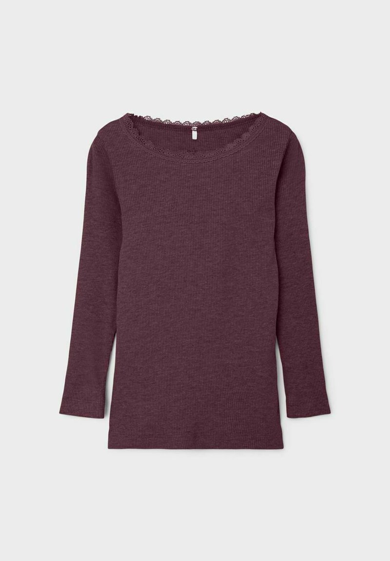 Kinder T-Shirts | Name it NMFKAB Langarmshirt purple, light brown/lila - JK90416 Kinder T-Shirts | Name it NMFKAB Langarmshirt purple, light brown/lila - JK90416